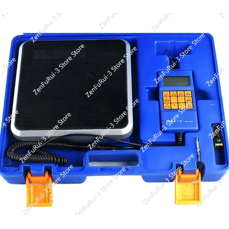 Electronic Scale VES-50A/B Precision Of The Cold Media Called Quantitative Fluorine Balance Scale Refrigeration Tool 110-240V