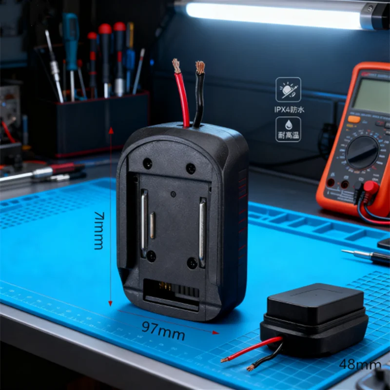 محول بطارية ليثيوم أيون HUAHUAMT، متوافق مع 18 فولت/21 فولت - كابل موصل DIY لـ BL1830 BL1840 BL1850HUAHUA