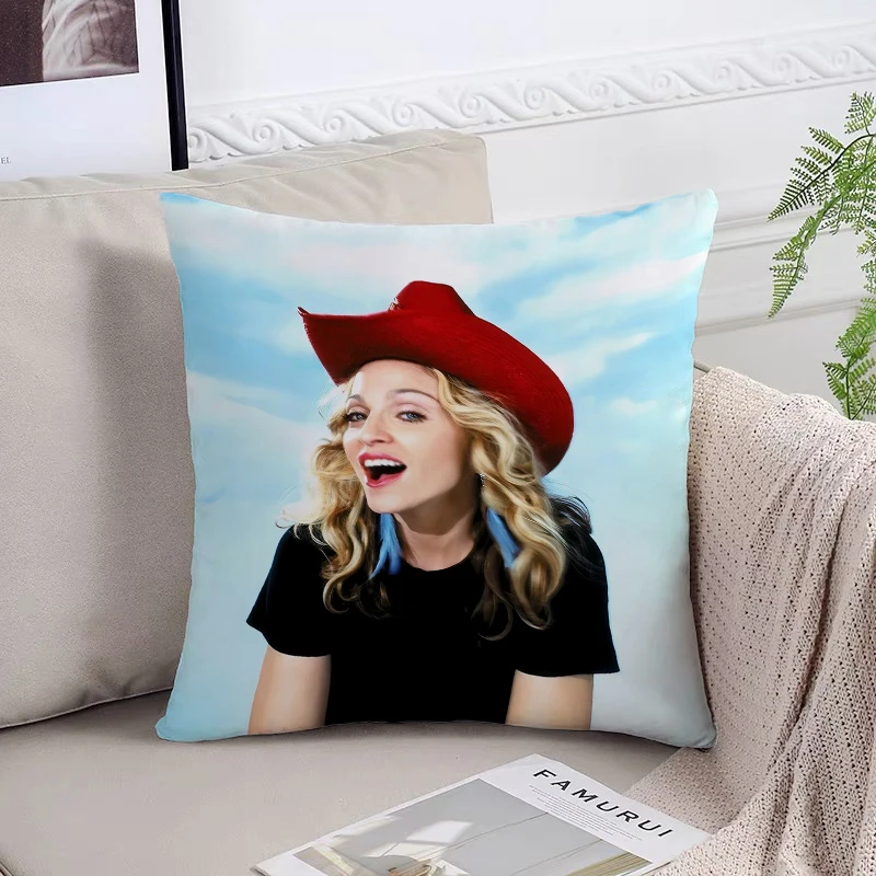 Madonnas Fan Gifts Cover for Pillow Covers Decorative Luxury Cushion Cover Pillowcases for Pillows 45x45 Pillowcase 40x40 Cases