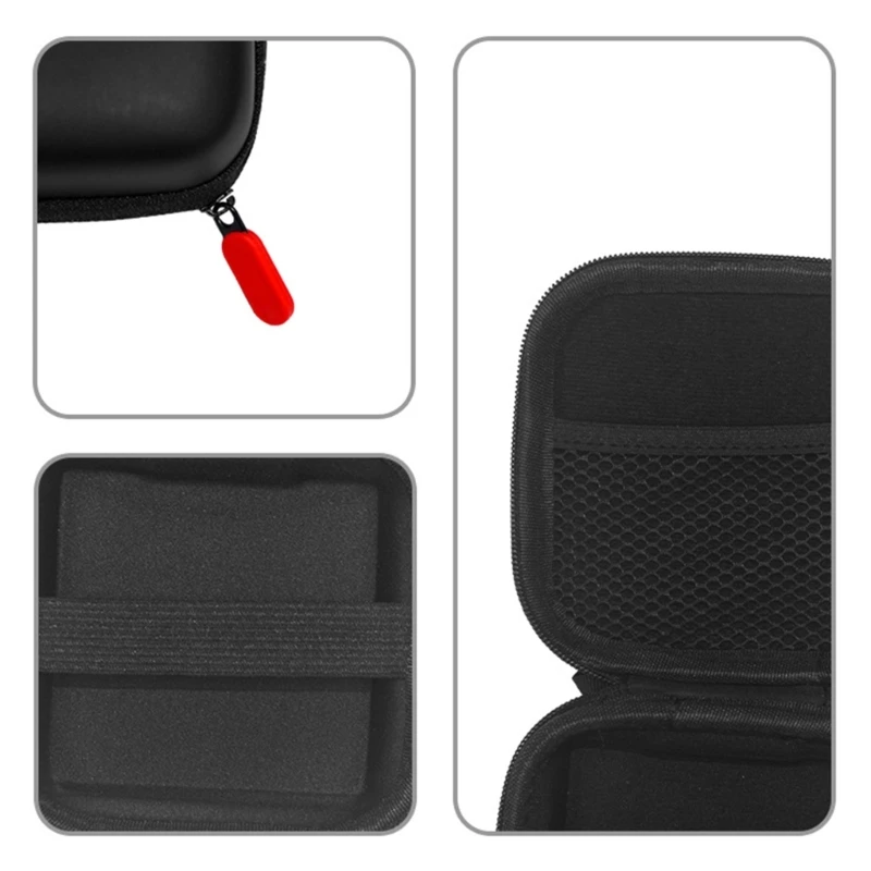 حقيبة حمل E9LB لـ RG35XX حقيبة تخزين كبيرة واقية للسفر مع حبل، جلد PU