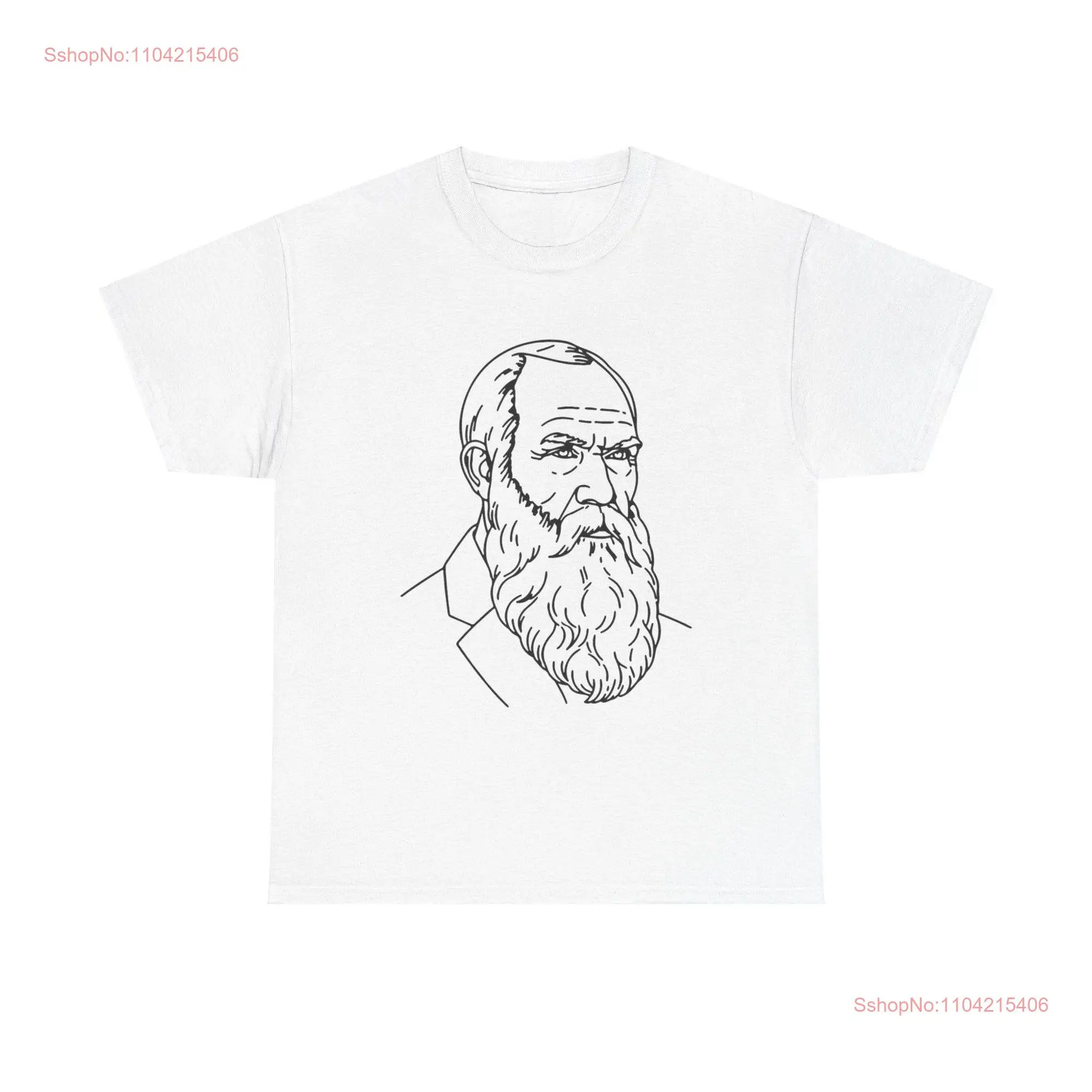 Lev Tolstoy T Shirt portrait history vintage literary russian literature tee long or short sleeves