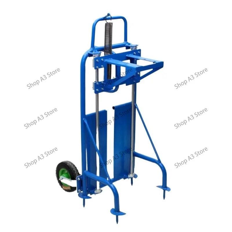 Foot-operated Ground Drill Frame, Hand-cranked Agricultural Drilling and Pit Digging Frame