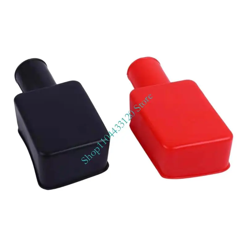 0XXD Protective Battery Terminal Covers Insulated Dustproof Sleeves PVC Terminal Protectors for Enhances Electrical Safety