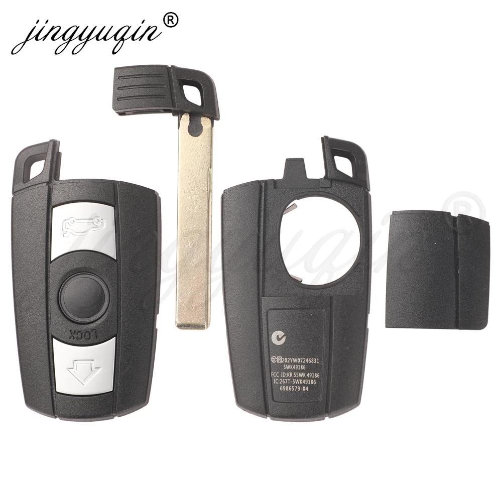 jingyuqin 315/868MHz Keyless-Go Remote Smart Key for BMW 3/5 Series CAS3 X5 X6 Z4 E70 Car ID46 Pcf7953 Comfort Access Hands Free