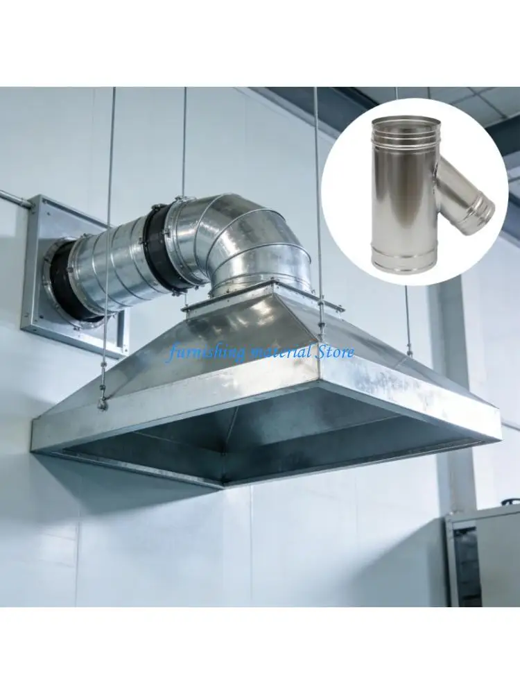 Y5GD Premium Metal Air Duct Branch Section With Fixed Attachments For closed Ventilation Systems