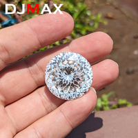 DJMAX Russian Cut Moissanite Loose Stones 0.1-30 Carat D Color VVS1 100 Faceted Cut Bird's Nest Cut Moissanite Diamonds With GRA