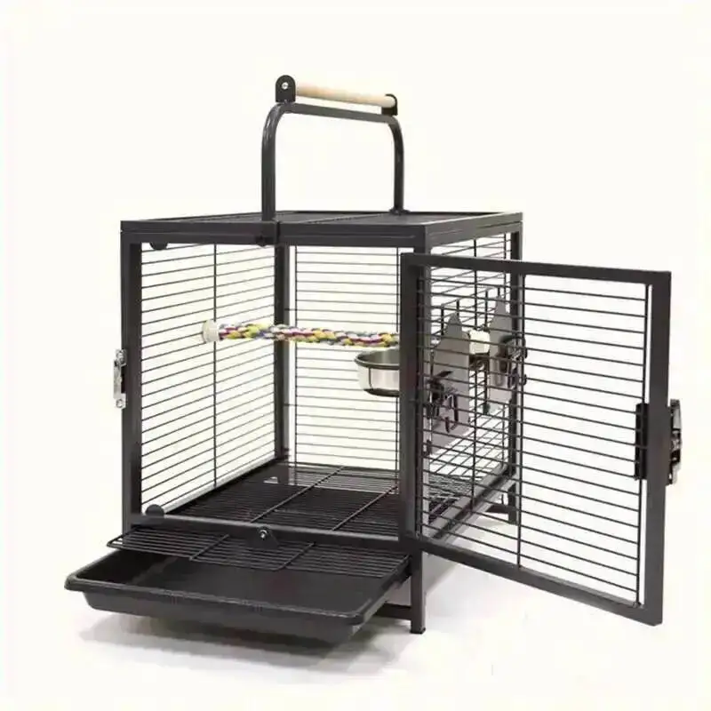 Cage Creative Portable Take-out Modern Bird Cage Household High Bird Quality Wrought Iron Parrot House Light Luxury Parrot Villa