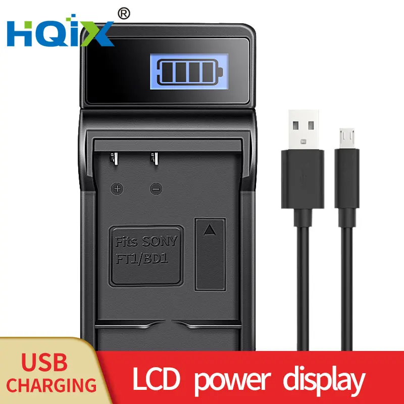 

HQIX for Sony DSC-P120 P150 P200 T30 T50 F88 V3 P100 P100R P100L P100PP P100S P100LJ Camera NP-FR1 Battery Charger