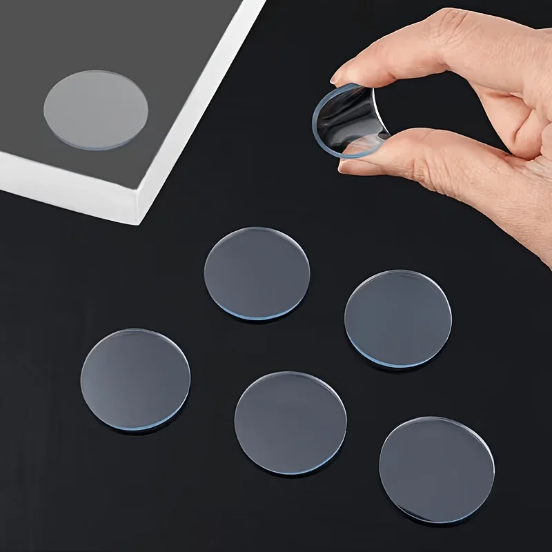 50Pcs Transparent Rubber Glass Tabletop Non‑Slip Pads, Anti‑Slip Bumper Grippers for Glass Table Surface Protection