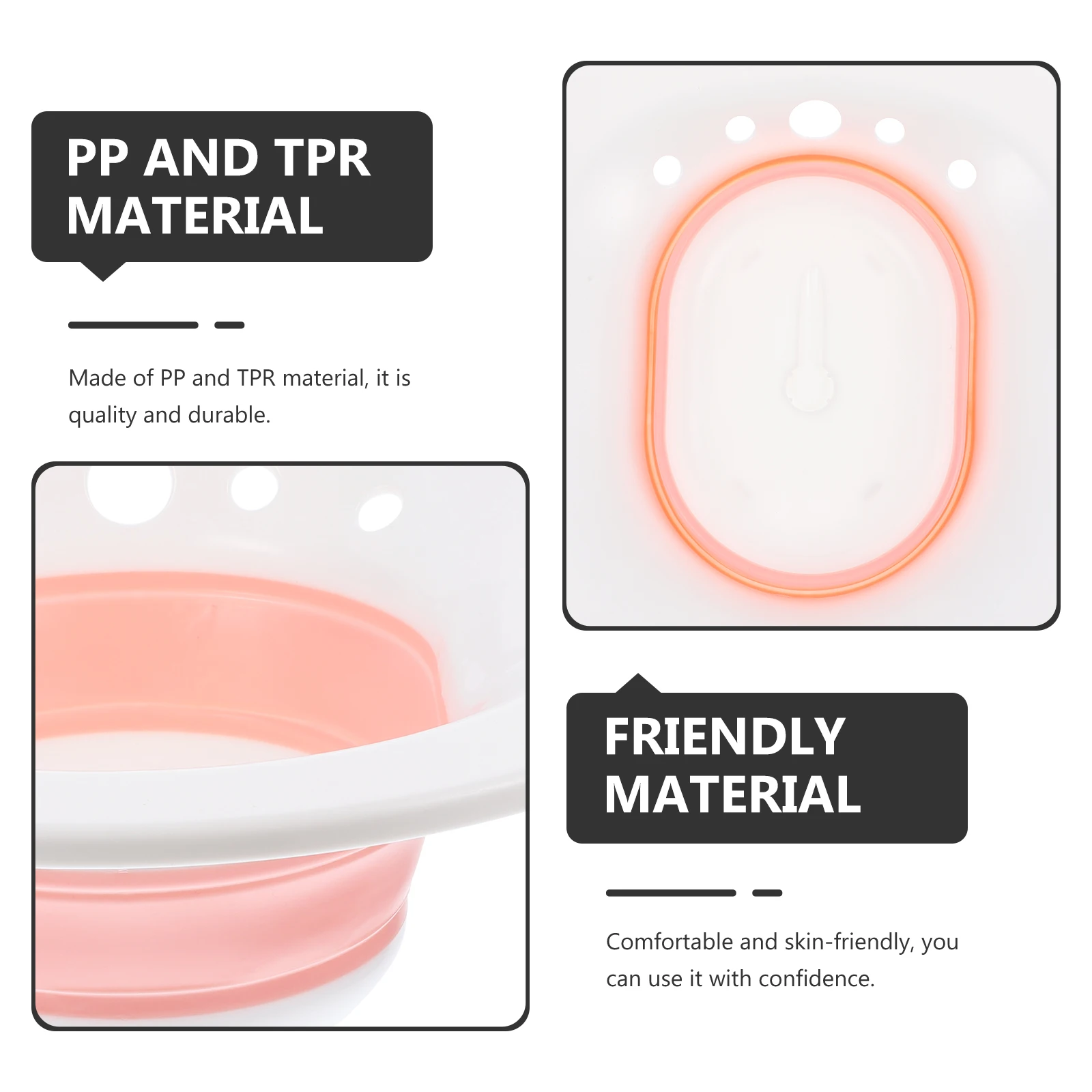 

Sitz Bath Basin Thickened PP Bidet Toilet Tub Ergonomic Design Reusable Wash Basin for Women Postpartum Patients Hemorrhoids