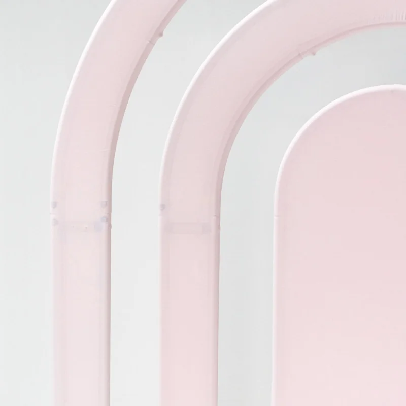 custom.ZB-008 Banquet Furniture, Banquet Peripheral Background Rack Spandex Cover Multi-Tier Arch (3 Pc/set) - White