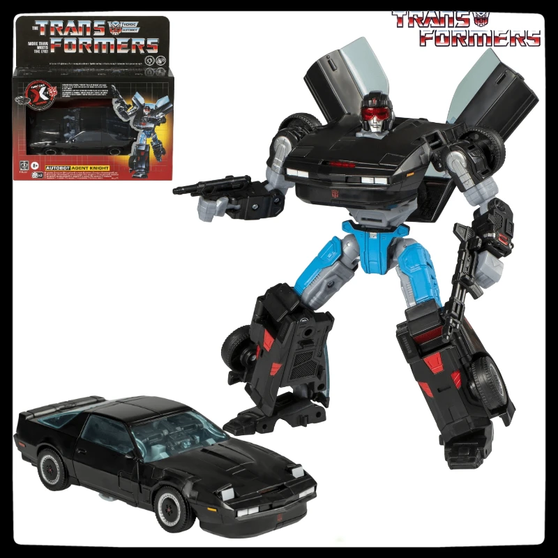 

In stock Original Transformers G Series Linked Knight Rider Agent Knight Anime Character Action Figure Model Toy Gift Collection