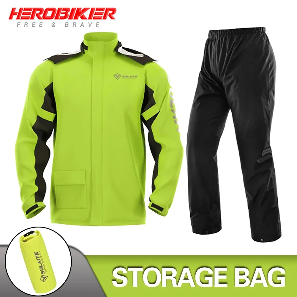 

Мотоциклетный плащ для верховой езды, непромокаемый комплект, внедорожная мотоциклетная непромокаемая куртка, куртка, брюки, плащ для верховой езды на открытом воздухе