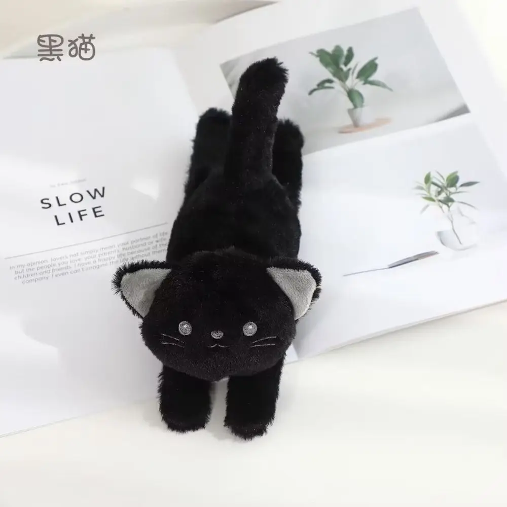 Fun Simulation Cat Plush Slap Bracelet Smile with Tail Plush Doll Slap Bracelet Wrist Style Cute Cat Plush Wrist Band Kids