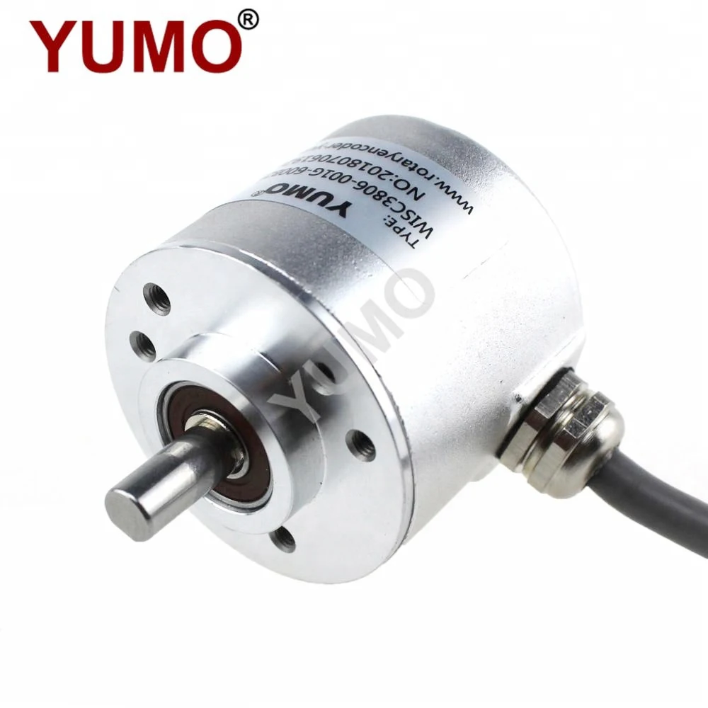 YUMO WISC3806 38mm 5-26VDC embroidery machine elcis 5mm industrial dual small rotary encoder button 3600ppr