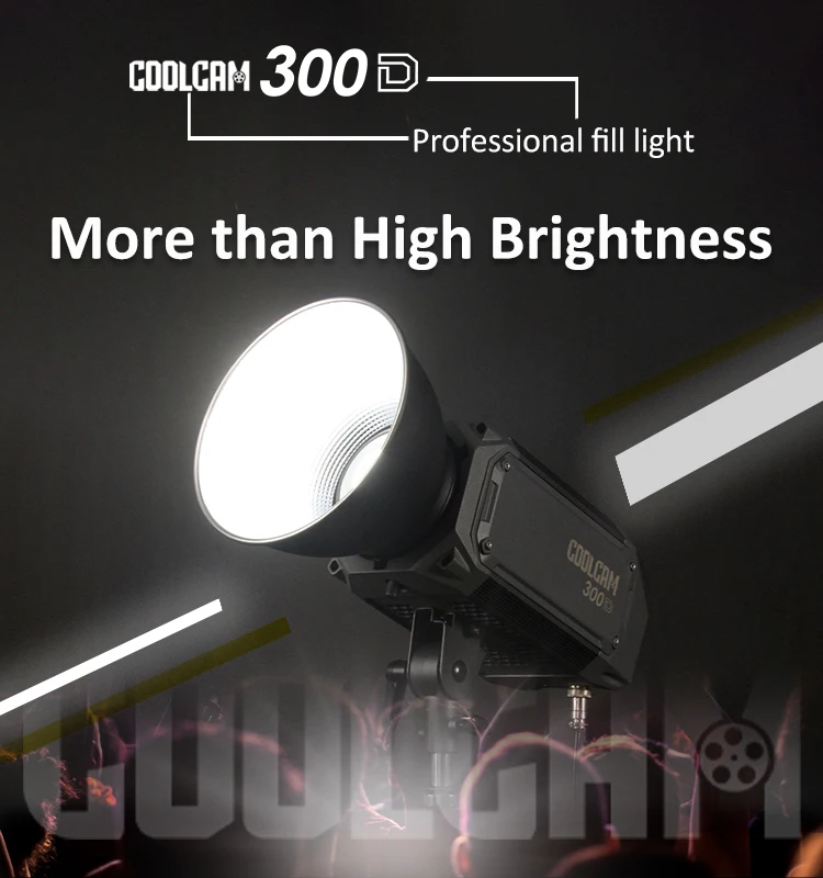 COOLCAM المهنية استوديو التصوير الفوتوغرافي الإضاءة التصوير لايف كاميرا الصور الأضواء APP التحكم COB LED الفيديو الضوئي 300 واط