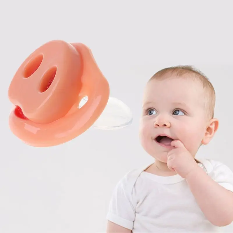 Baby Pacifier Dummy Pig Nose Funny Halloween Cosplay Soother Newborn Orthodontic Food Grade Silicone Nursing Nipple Teether