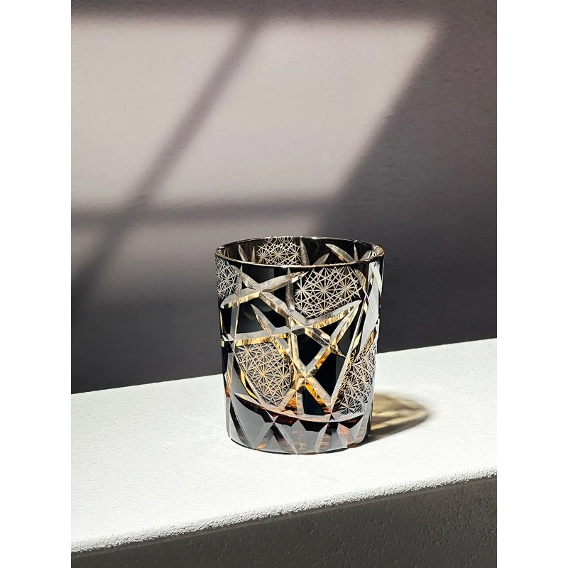 

Unique Ragnarok Personalized Edo Kiriko Hand-carved Crystal Whiskey Glass - Elevate Your Drinking Experience