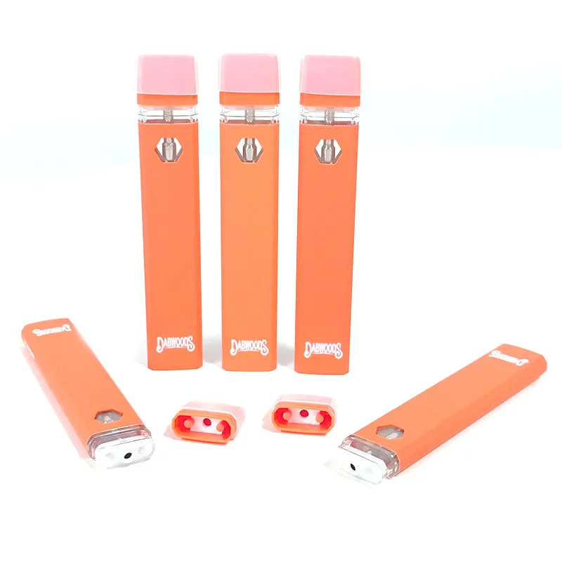 100-300szt Puste jednorazowe papierosy elektroniczne Dabwoods Vape Pen 280mAh Port ładowania USB 1.0ml Wkłady Pod Cewka 1,4ohm