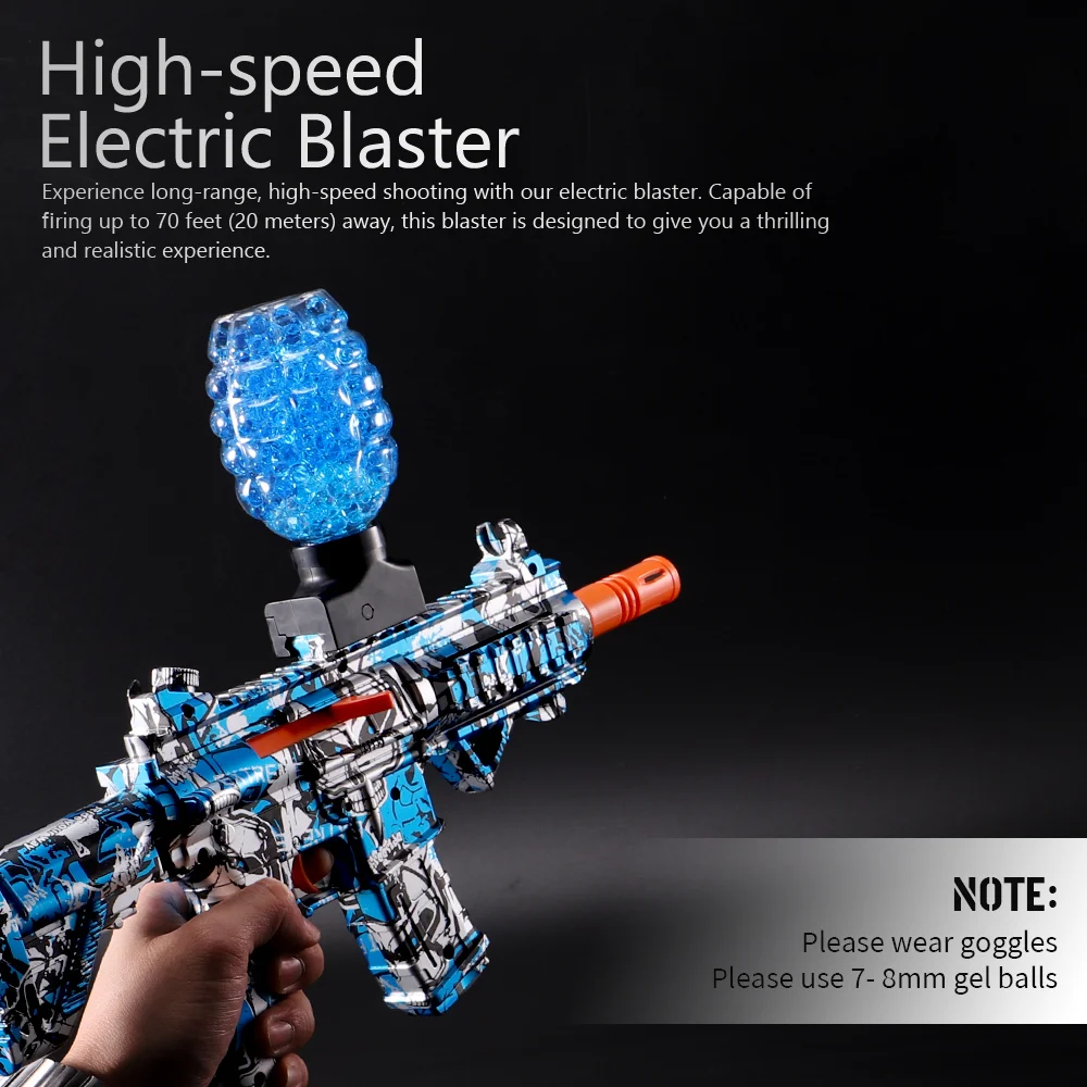 مجموعة كرات جل M416 - لعبة قتالية خارجية قابلة لإعادة الشحن للمراهقين 14+، هدية مثالية للأولاد والبنات (خرز جل غير متضمن