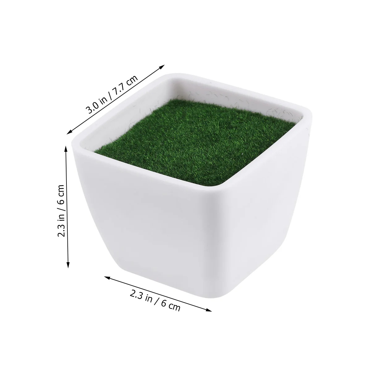

Artificial Flower Pot Plastic Planter for Home Car Decor Fake Flowers Pots Plant Moss Vase School Projects Growing Plants