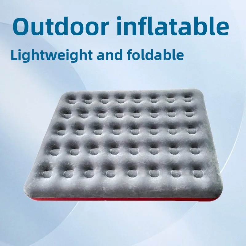 Stock Camping Bed PVC Lightweight Portable Foldable Waterproof Leisure Outdoor Inflatable 191cm LGM 40P Gray Factory Direct
