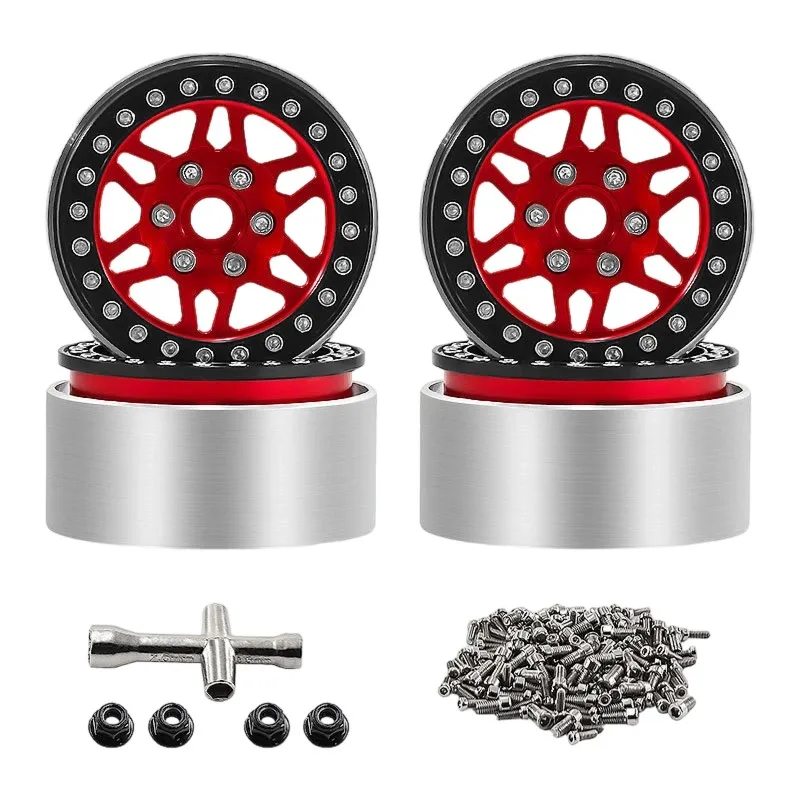 CYGJ-RC Car Accessories 4Pcs RC Car Upgrade Wheel Hub For 1/10 SCX10 Third Gen TRX4 90046 D90 D389