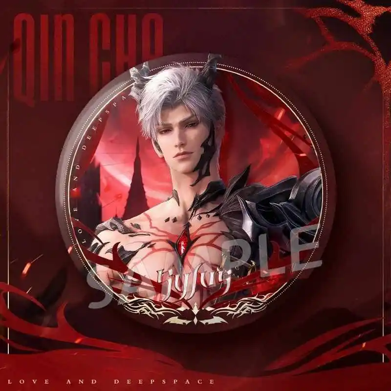 Love and Deepspace Sylus Tinplate Badge Brooch  Acrylic Stand Desktop Ticket Stub Ornament Doll Accessories Anime Figure Toy  Ki