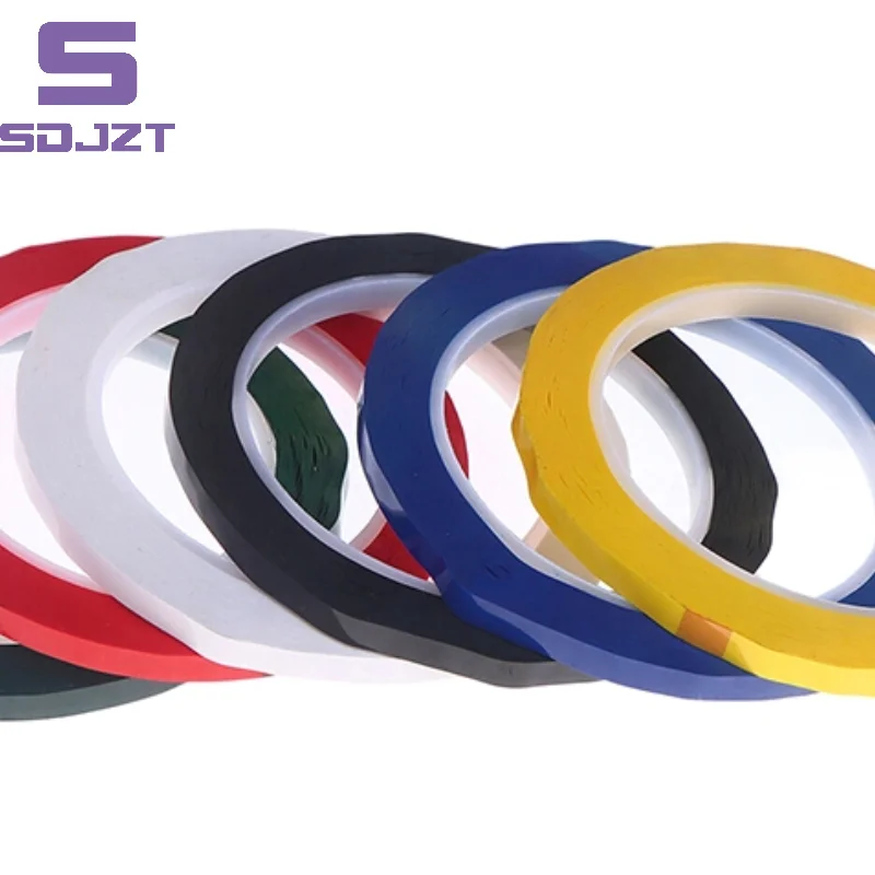 3/6/10MM 66M Graphic Whiteboard Tape Adhesive Chart Line Grid Electrical Marking Tapes High Temperature Resistant Pinstripe Tape