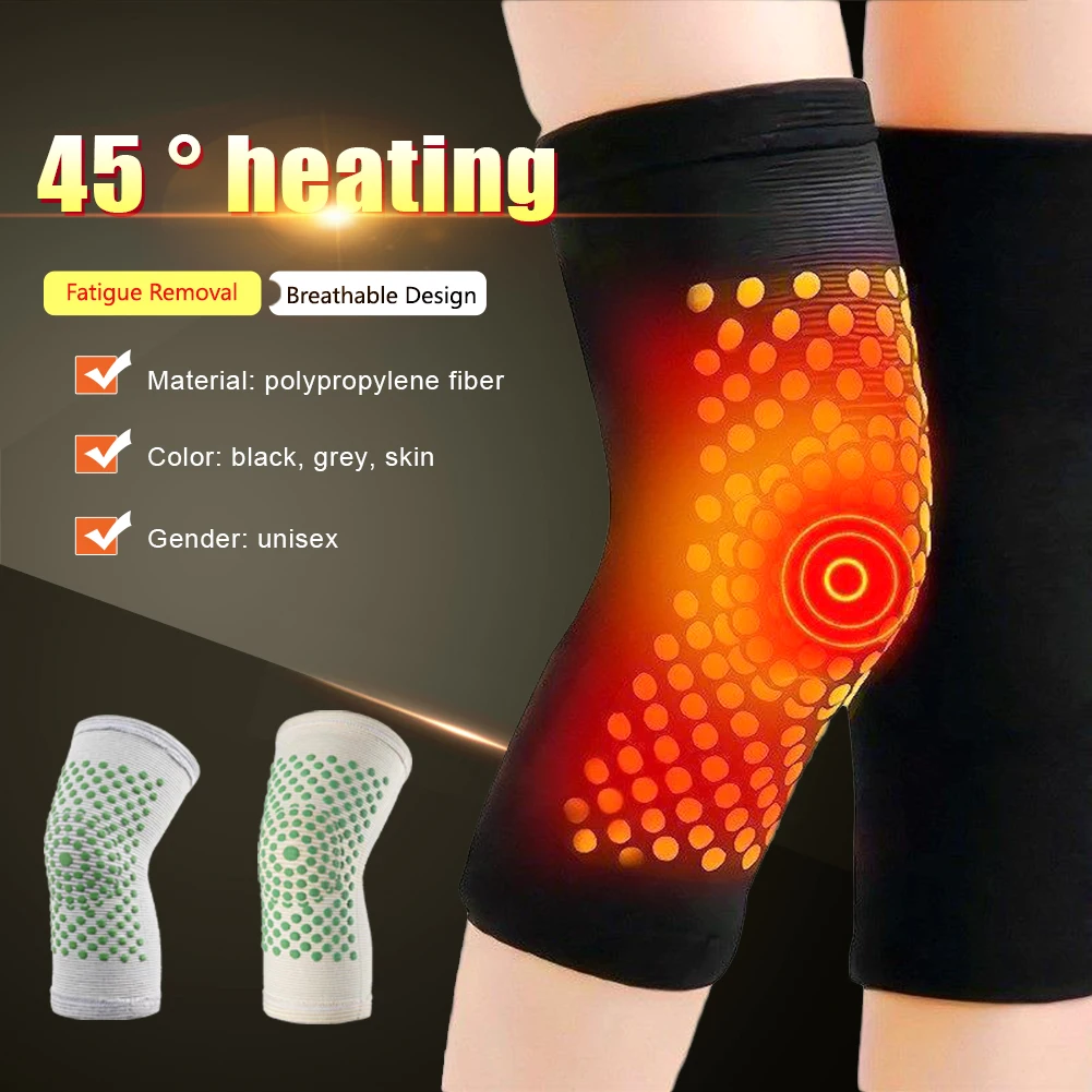 1Pair Winter Self Heating Knee Pad Knee Brace For Arthritis Joint Pain Relief Injury Recovery Knee Support Protection Leg Warmer