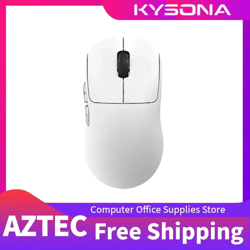 

Kysona Aztec Wireless Rechargeable Lightweight Mouse PAW3395 26kDPI Low Latency Cable Gaming Mouse Office Notebook Accessories