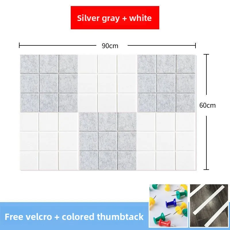 Nordic Felt Message Board Photo Board Small Checkered Living Room Wall Decoration Bulletin Board Kindergarten Work Display Wall view 6