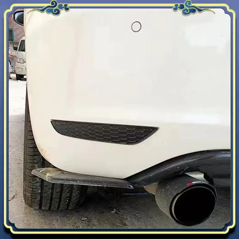 

AU16-1 пара задних фар сотового цвета, задняя противотуманная фара, накладка, стиль для VW Golf 6, отражатель заднего бампера, полоски, наклейка, глянцевая