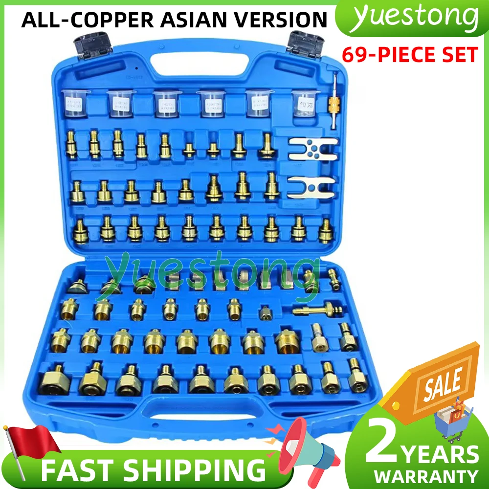 56-86 pieces Car air conditioning leak detection tool leak detection leak test plug truck engineer vehicle pipeline maintenance