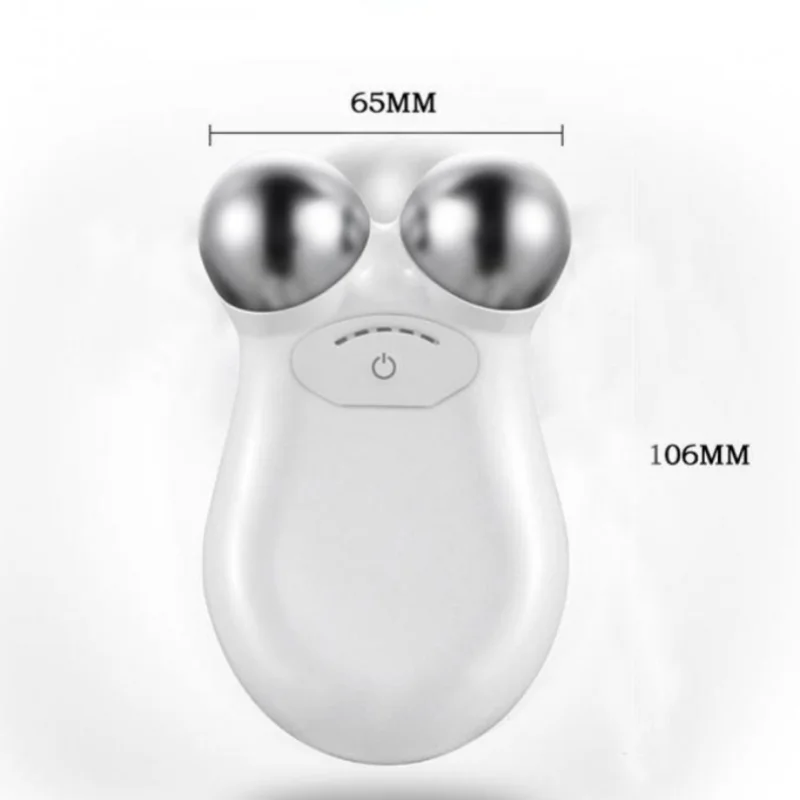 Microcurrent Face Roller Skin Tightening Beauty Device 3 Gears USB Charging Face Lifting Machine Facial Massager Anti-Aging