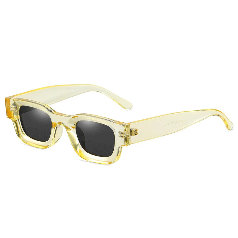 Kleine Platz Polarisierte Sonnenbrille Frauen Männer Hip Hop Vintage Punk Sonnenbrille Luxus Marke Design Shades Anti Blau Licht Brillen – Detail 13