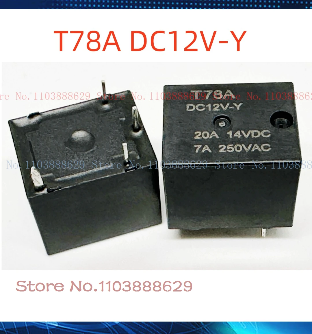 T78A DC12V-Y T78A-12V, 20A