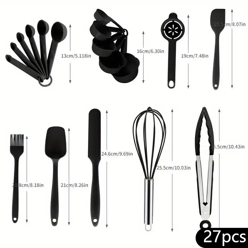 مجموعة أوعية خلط من الفولاذ المقاوم للصدأ مكونة من 27 قطعة | أساسيات المطبخ الممتازة للخلط والخدمة - مرفق مبشرة غير قابل للانزلاق، مانع للانزلاق #5