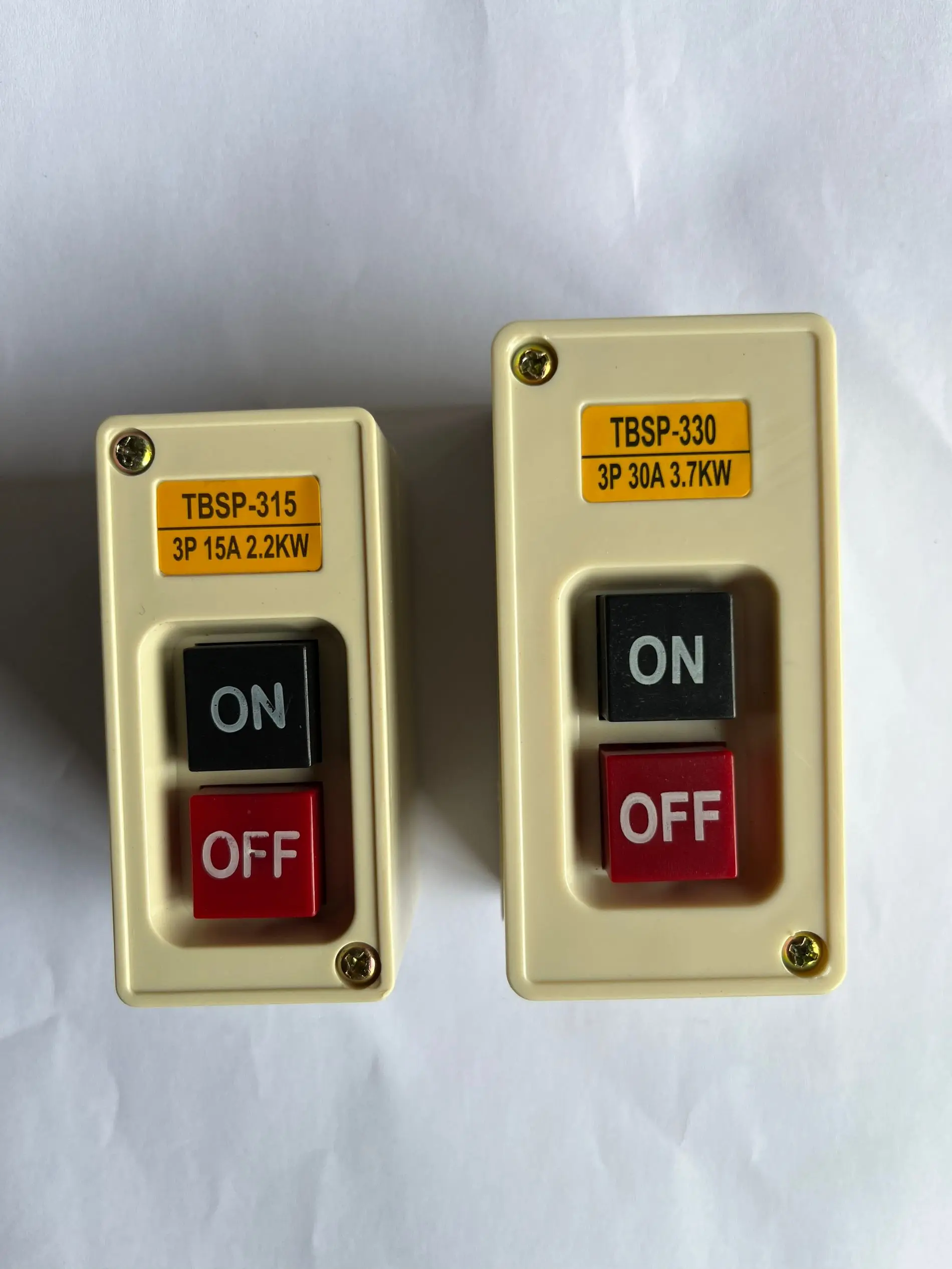 TBSP-315 TBSP-330 Single Phase/three Phase Motor Start-stop Button Switch Press Button Control Box 15A 30A