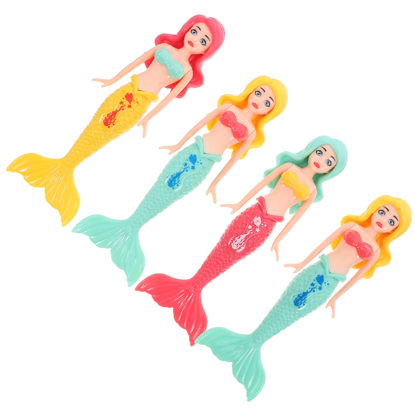 

4 Pcs Diving Toys Kids Summer Pool Mermaid for Girls Dive Funny Toddlers Swimming