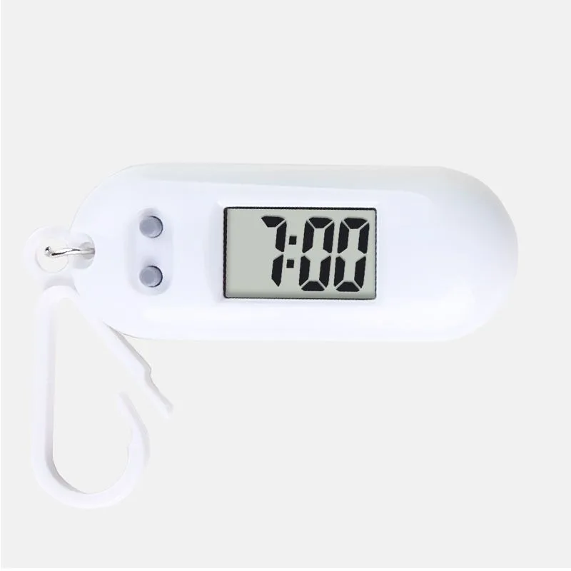 Luminous LED Keychain Pocket Watch for Children Silent LCD Digital Display Portable Student Exam Study Desktop Clock Man Woman