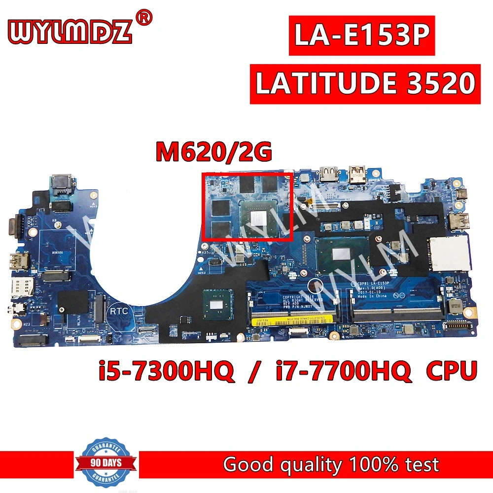 

LA-E153P i5/i7-7th CPU Mainboard For DELL LATITUDE 3520 Laptop Motherboard CN-0D1616 0C2731 100%tested