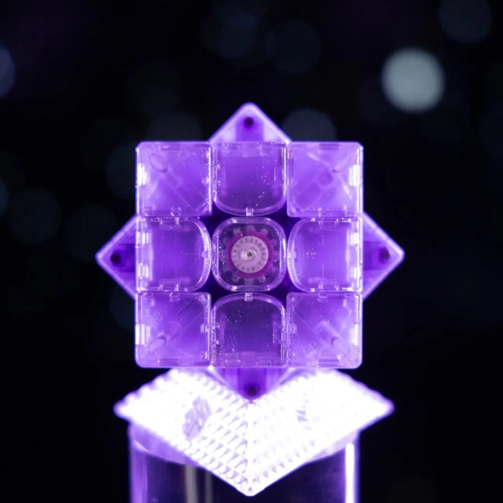 Gan16 maglev max roxo inverno coleção limitada cubo de velocidade 3x3 cubo magnético competição profissional magico puzzle brinquedo