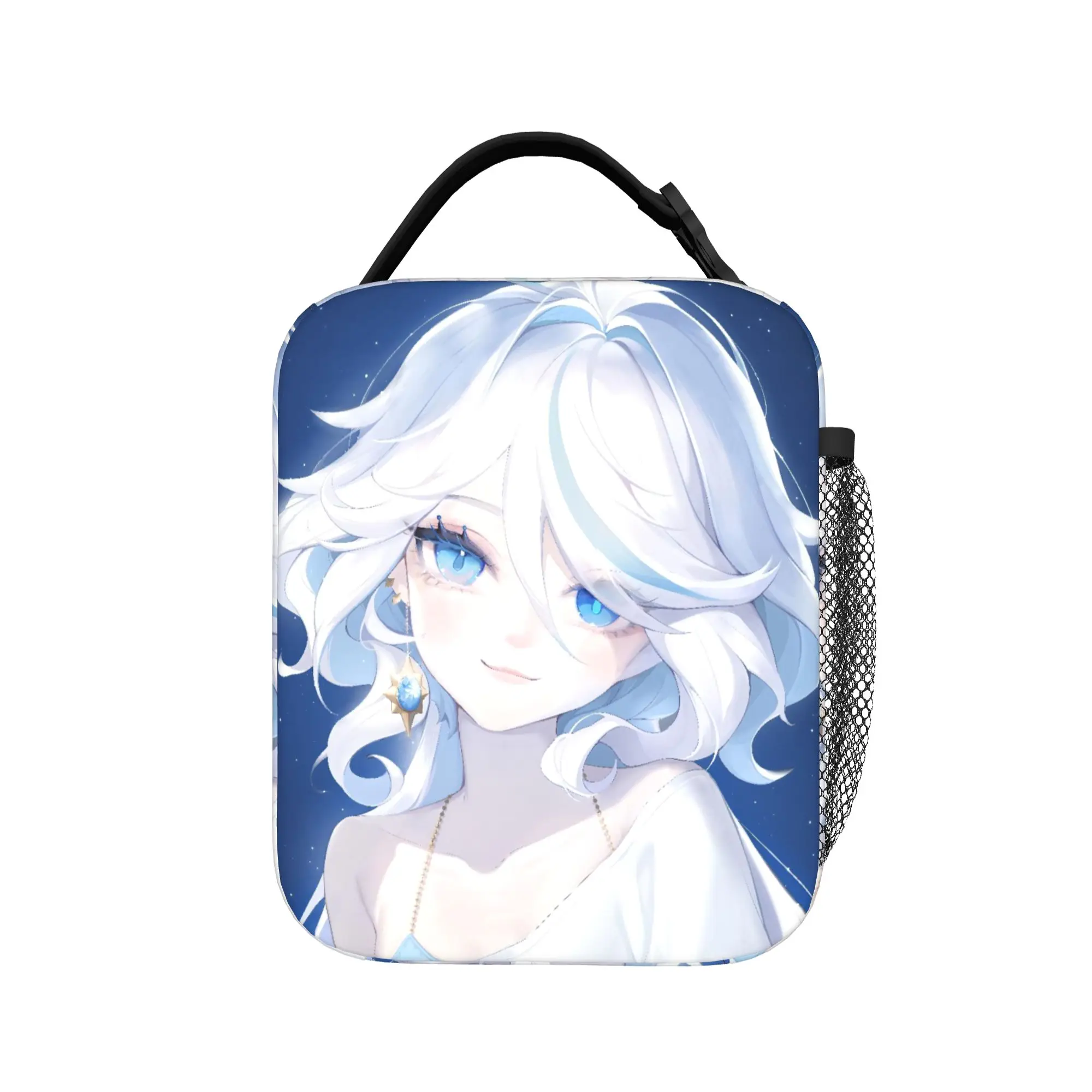Furina Genshins Impact Thermal Insulated Lunch Bags for Travel  Portable Food Bag Container Cooler Thermal Lunch Box