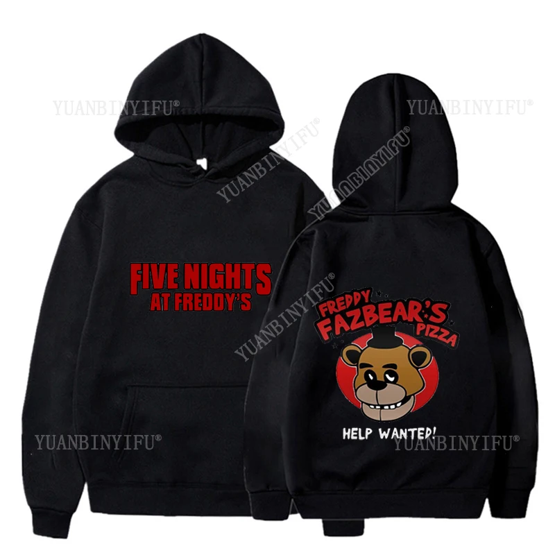New Product Popular Fnaf 2 Animatronics Five Nights  Autumn and Hoodie Pullover Unisex Cool Street Fashion Comfortable