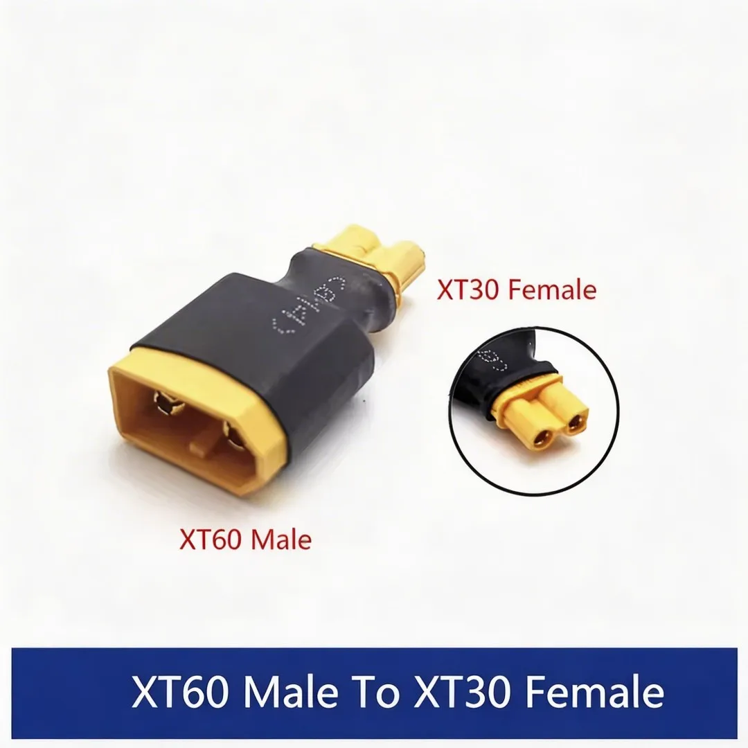4pcs Parallel Adapter XT60 To XT30 Converter Connector Male/female Plug Conversion Replacement for Lithium Battery ESC Expand
