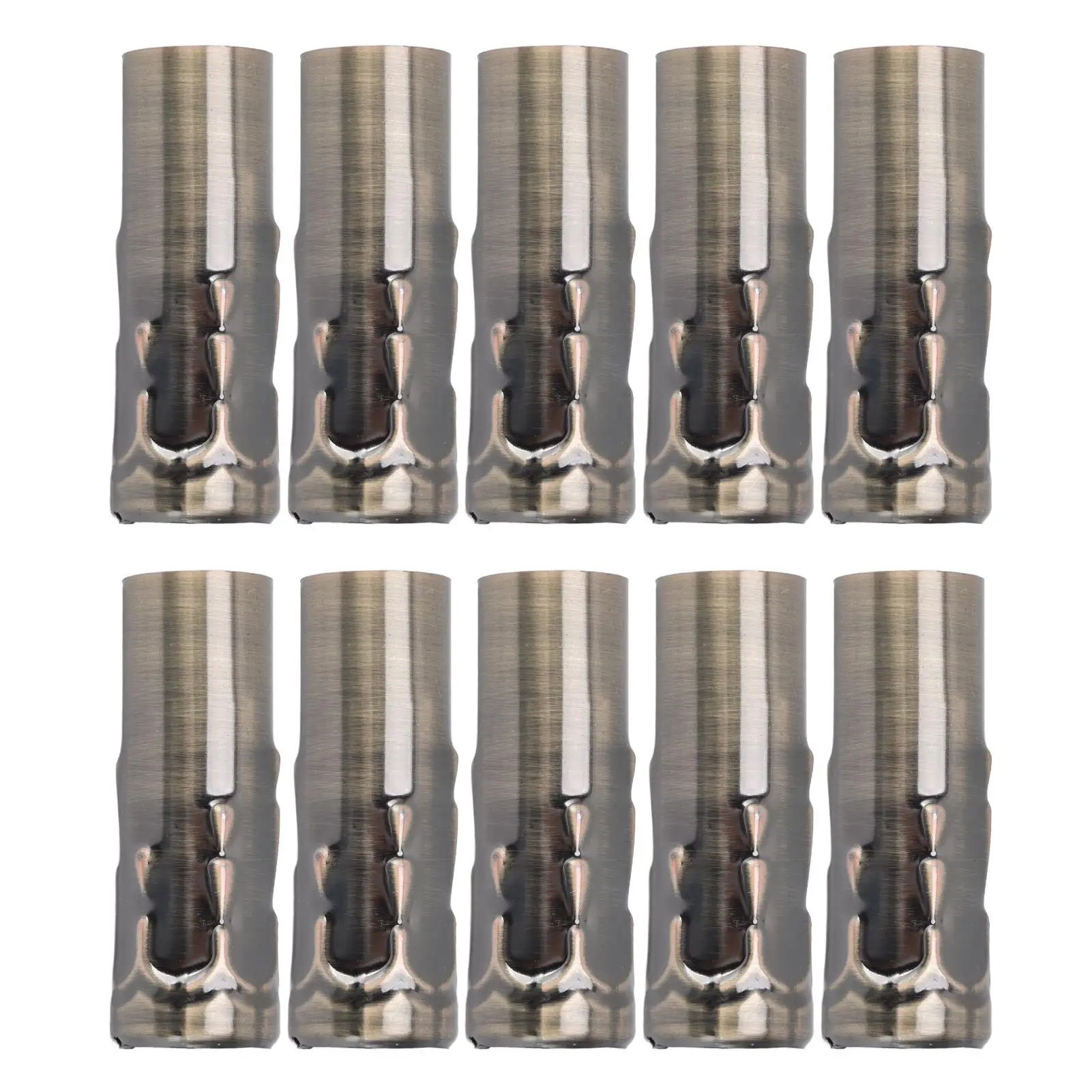 10Pcs E14 Metal Tube Sleeve Lamp Holder for candle Lamp Base Lighting 25x80mm