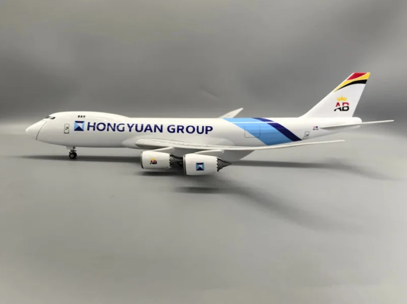 

47cm Plane Model Diecast Resin 1/160 Scale Europe Belgian Cargo 747-8F Airplane Freight Decoration Collection Toys Model