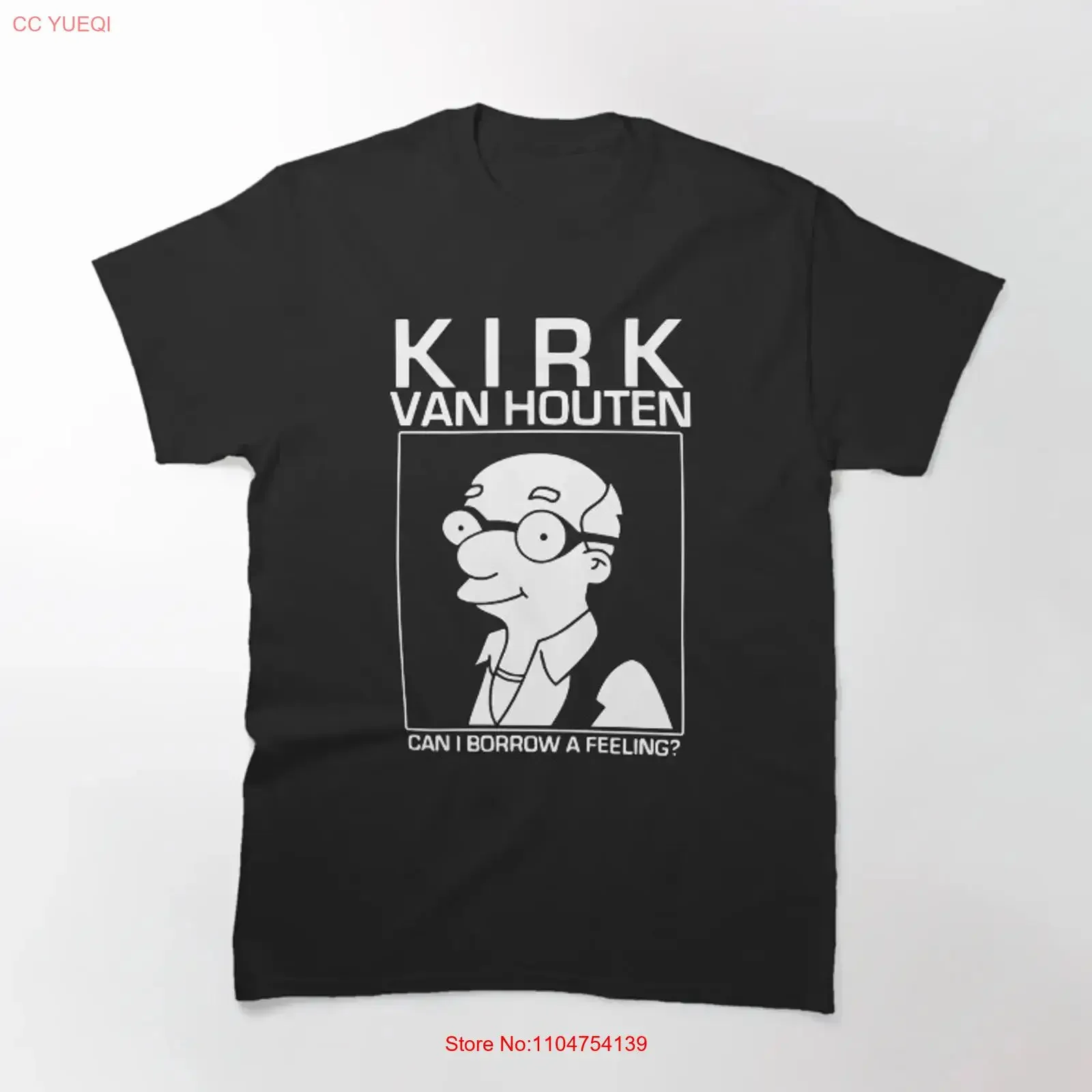 Kirk Van Houten Can I Borrow a Feeling Classic T Shirt vintage Washed Casual Top For Everyday Wear Unisex Stretched Versatile