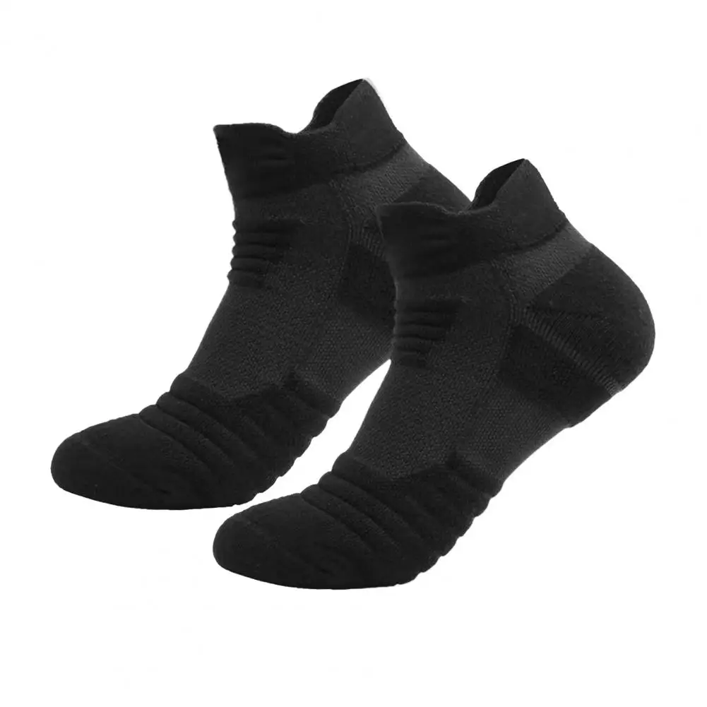 Comfortable Running Gear Men's Athletic Cushioned Crew Socks Breathable Moisture-wicking Sports Socks Compression Running